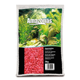 AMAZONAS FARBIGER QUARZKIES, Rot 5 kg.