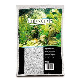 AMAZONAS FARBIGER QUARZKIES, Weiss 5 kg.    