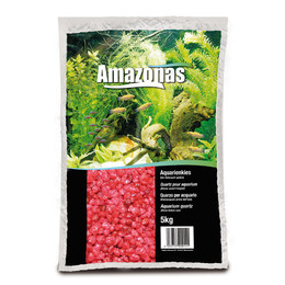 AMAZONAS FARBIGER QUARZKIES, Rot 5 kg.