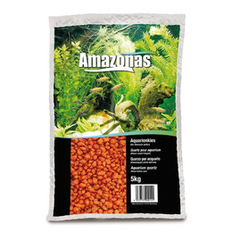 AMAZONAS FARBIGER QUARZKIES, Orang 5 kg.   